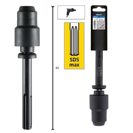 SCULE & MATERIALE - ALPEN, Adaptor SDS Max la SDS Plus, lungime 223 mm