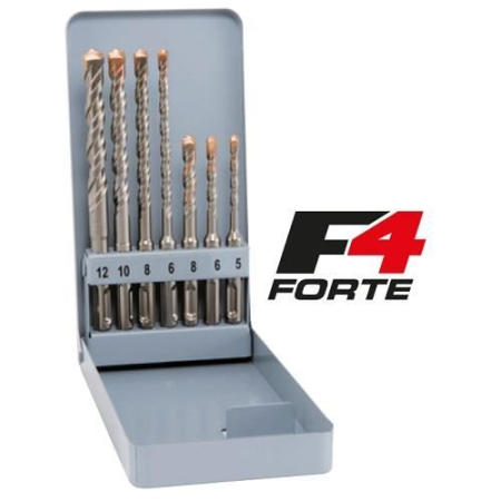 SCULE & MATERIALE - ALPEN, Trusă 7 burghie pentru beton SDS Plus F4, 5-12 mm, în casetă