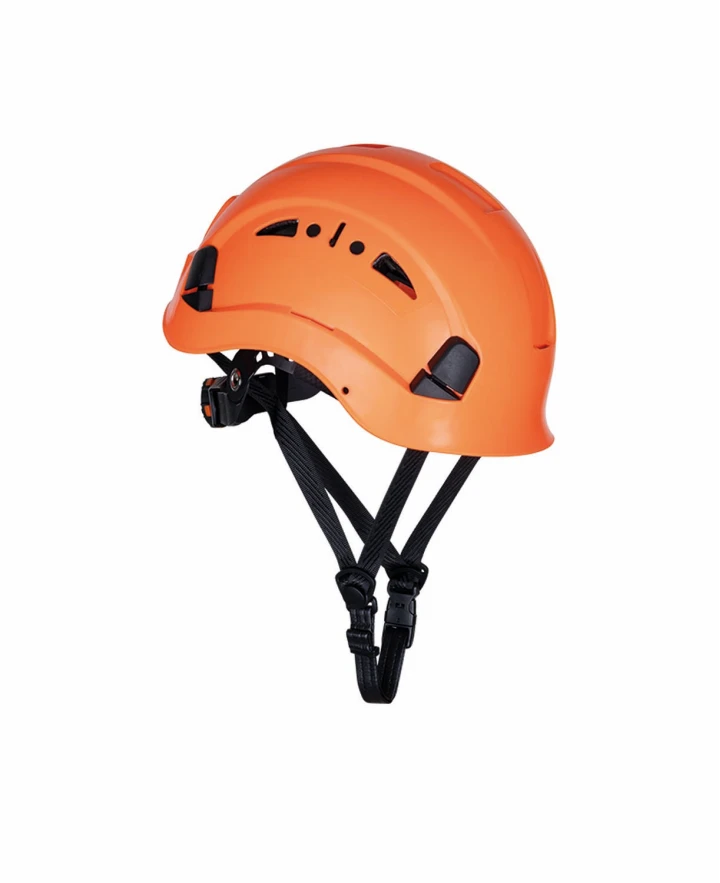 CĂȘTI DE PROTECȚIE - HIGHGUARD, Cască de protecție pentru alpinism, calotă din ABS, orificii de ventilație reglabile, reglare cu rotiță, 53-63 cm