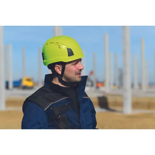 ALPINWORKER WR VENTED, Cască de protecție pentru lucru la înălțime, calotă din policarbonat, suspensie textilă cu fixare în 6 puncte, reglare rapidă cu rotiță (Ratchet) [4]