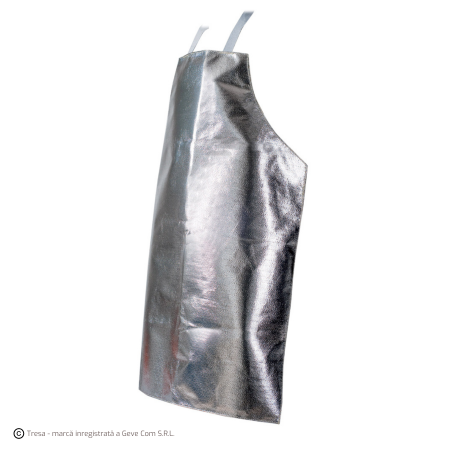 Îmbrăcăminte IGNIFUGĂ (ANTI-FLACĂRĂ) - ALUMINIZED APRON 70X100, Șorț aluminizat multirisc, 70x100 cm, din fibre aramidice cu strat exterior aluminizat
