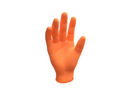 Mănuși Unică Folosință - Go Grip, Mănuși de unică folosință din nitril nepudrat diamantate, lungime > 24 cm [Cutie 50 bucăți]