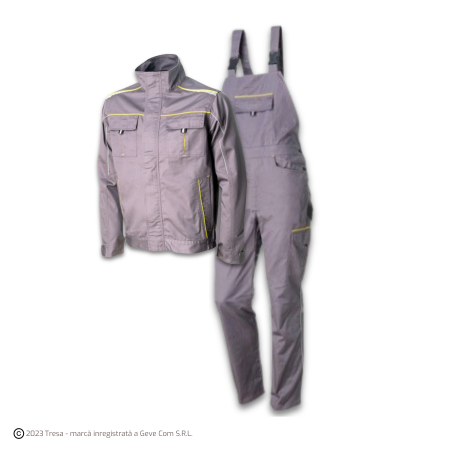 ANDURA PP, Costum cu jachetă + pantaloni cu pieptar din tercot, 235 g/mp [1]