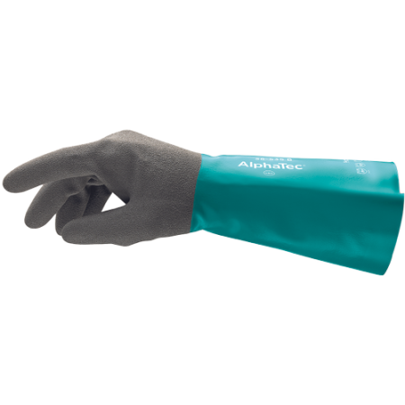 PROTECȚIA MÂINILOR - ANSELL ALPHATEC 58-530W, Mănuși de protecție chimică antistatice, lungime 30,5 cm