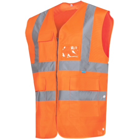 IMBRACAMINTE - ANTA HV VESTA HV, Vestă reflectorizantă din poliester, 160 g/mp