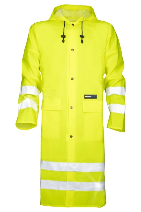  Pelerine - AQUA 1102, Pelerină de lucru cu vizibilitate ridicată Plavitex, galben fluorescent, cusături dublu sudate
