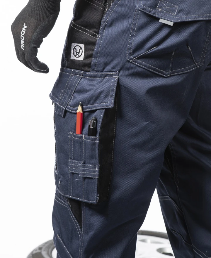 VISION 02, Pantaloni în talie din bumbac și poliester, 260 g/mp [0]
