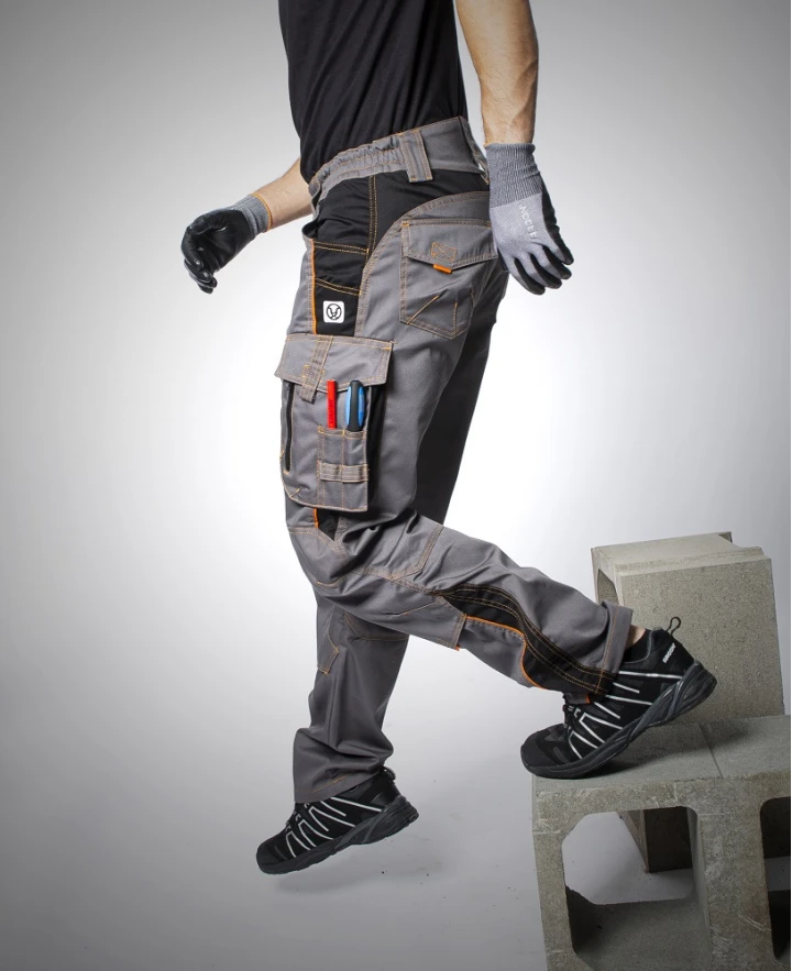 VISION 02, Pantaloni în talie din bumbac și poliester, 260 g/mp [27]