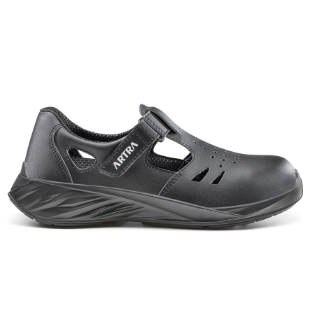 Sandale de protecție S1P - ARMEN 9003 S1 SR FO, Sandale de protecție din microfibră vegană, bombeu compozit