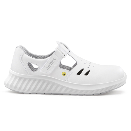 ÎNCĂLȚĂMINTE - ARMEN 9007 S1P SRC, Sandale de protecție din microfibră cu bombeu otel, lamelă antiperforație, talpă PU 2D, ESD