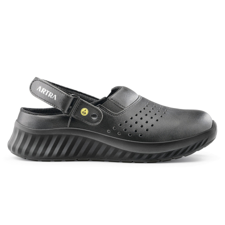 Sandale de protecție SB - ART 702 Air SB ESD SRC FO, Saboți de protecție din microfibră vegană, bombeu metalic, protecție descărcări electrostatice (ESD)