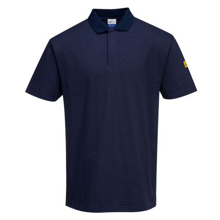 PORTWEST AS21, Tricou polo antistatic (ESD) din bumbac și fibră de carbon, 150 g/mp [3]