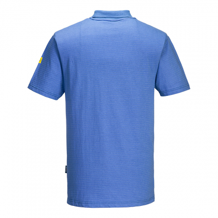PORTWEST AS21, Tricou polo antistatic (ESD) din bumbac și fibră de carbon, 150 g/mp [1]