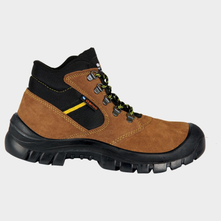ÎNCĂLȚĂMINTE - ATLETIC ANKLE S1 SRC, gheată de protecție jumătate gambă din piele întoarsă și material textil, cu bombeu metalic