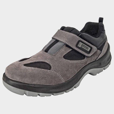 Sandale de protecție S1 - Auge S1 SRC, Sandale de protectie din piele intoarsa si insertii textil, bombeu composit