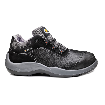 Pantofi - MOZART S3 SRC, Pantofi de protecție din piele integrală hidrofobizată cu bombeu metalic, lamelă antiperforație