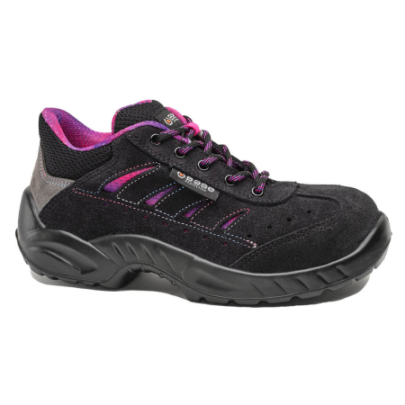 Pantofi de protecție S1P - ZOE S1P SRC, Pantofi de protecție de damă din piele întoarsă, bombeu de protecție, lamelă antiperforație