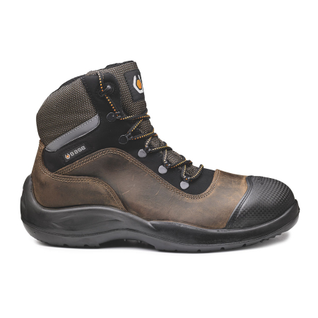 Bocanci - RAIDER S3 SRC, Bocanci de protecție din piele cerată hidrofobizată, bombeu metalic