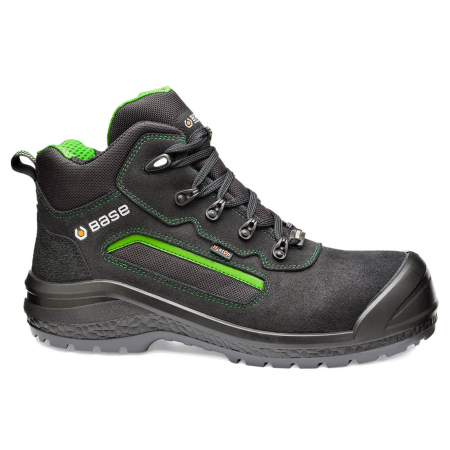 Bocanci de protecție S3 - BE-POWERFUL TOP S3 WR CI, Bocanci de protecție din piele hidrofobizată impermeabilă, bombeu 200 J non-metalic, lamelă antiperforație
