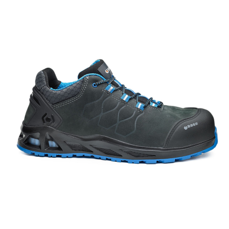 Pantofi de protecție S3 - K-ROAD S3S CI HRO FO SR, Pantofi de protecție din piele nabuc hidrofobizată, bombeu din aluminiu, lamelă antiperforație