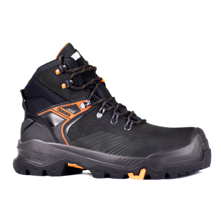 Bocanci de protecție S3 - B1601, Bocanci de protecție S3S HRO CI HI LG din nubuck rezistent la apă, bombeu compozit, lamelă antiperforație, talpă din cauciuc