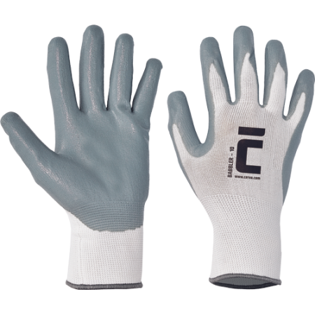 BABBLER, Mănuși de protecție din poliamidă (nylon) tricotat, imersate în nitril [0]