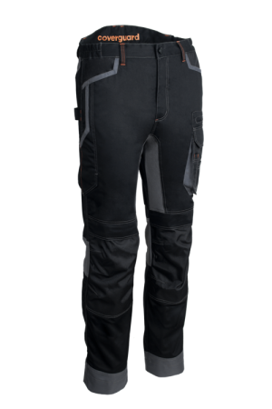 BARU, Pantaloni în talie din twill bumbac-poliester, 270 g/mp, inserții elastice [3]