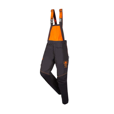 Pantaloni si salopete - BASEPRO Pantaloni cu pieptar de protecție forestieră din poliester și bumbac