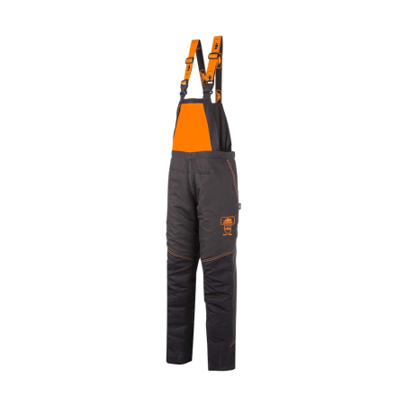 BASEPRO Pantaloni cu pieptar de protecție forestieră din poliester și bumbac [1]