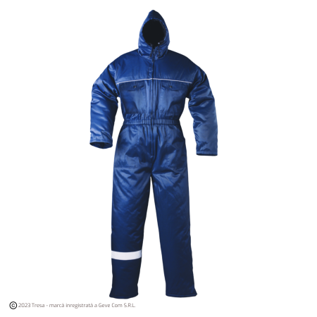 Combinezoane reflectorizante (HI-VIS) - BEAVER COVERGUARD, Combinezon pentru frig, cu glugă ajustabilă, din bumbac și poliester impermeabil, 245 g/mp, căptușeală din tafta poliester, 200 g/mp