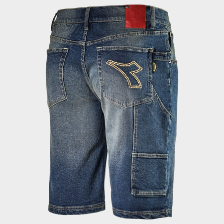 BERMUDA STONE, Pantaloni scurți de lucru din denim, 98% bumbac și elastan [1]