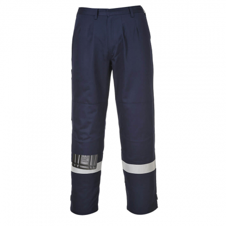 Pantaloni Ignifugi - PORTWEST BIZFLAME FR26, Pantaloni ignifugi pentru sudură, antistatici (ESD), din bumbac si fibră de carbon, 350 g/mp