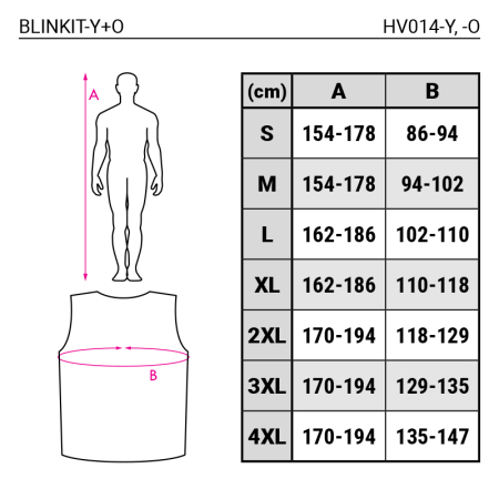 BLINKIT-O, Vestă de lucru din poliester, 120 g/mp [1]