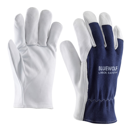 Mănuși Piele | Combinate - BLUEWOLF, Manusi de protectie mecanica din piele de capra si bumbac