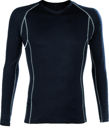 BODY WARMER, Bluză tip baselayer cu mâneci lungi din tricot modal, 200 g/mp [0]