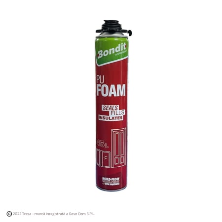 Spume, Silicoane, Adezivi & Conexe - BONDIT, Spuma PU de Montaj pt Pistol, 750ml