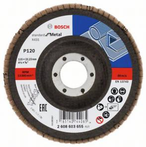 BOSCH, Disc de șlefuire evantai X431 Standard for Metal, versiunea înclinată, Ø 115-125 mm [1]