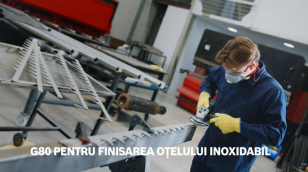 BOSCH, Set de discuri de șlefuire evantai X451, descriere set G40 x 15, G60 x 15, G80 x 15, G120 x 15, Ø 115-125 mm [2]
