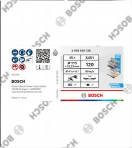 BOSCH, Disc de șlefuire evantai X451, G80, G120 pentru polizoare unghiulare mici, Ø 115-125 mm [3]