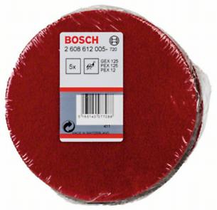 BOSCH, Disc de șlefuit din pâslă pentru șlefuitoare orbitale cu excentric, 128 mm [cutie 5 bucăți] [2]