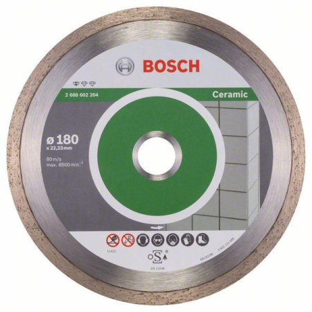 SCULE & MATERIALE - BOSCH, Disc de tăiere Ceramic Precision pentru polizor unghiular mare, alezaj 22,23 mm, 180 x 1,6 x 7 mm