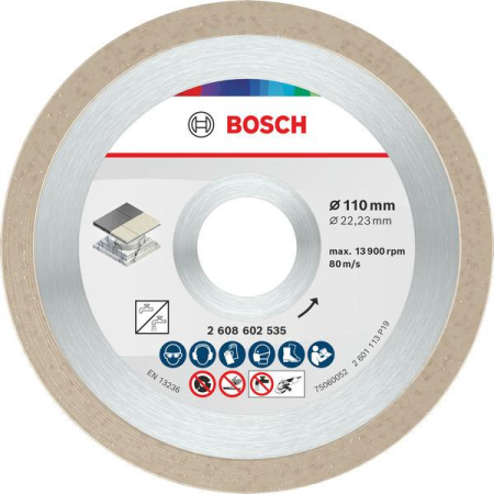 SCULE & MATERIALE - BOSCH, Disc de tăiere Ceramic Precision pentru polizor unghiular mic, alezaj 22,23 mm, Ø 110-125 mm