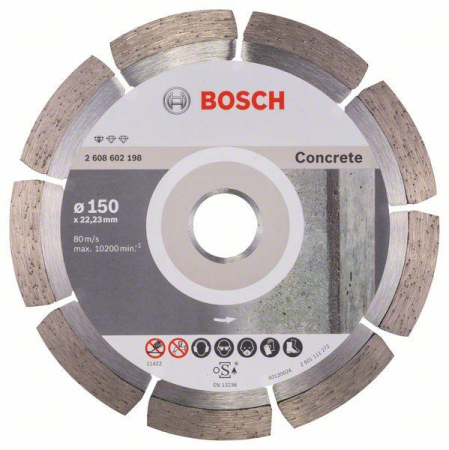 SCULE & MATERIALE - BOSCH, Disc de tăiere diamantat Standard for Concrete pentru polizoare unghiulare mari, Ø 150-230 mm