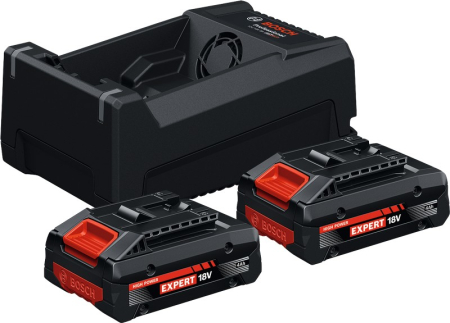 Acumulatori și încărcătoare - BOSCH EXPERT 2x EXBA18V-40 + GAL 12V/18V-80, Starter Set, 18,0 V