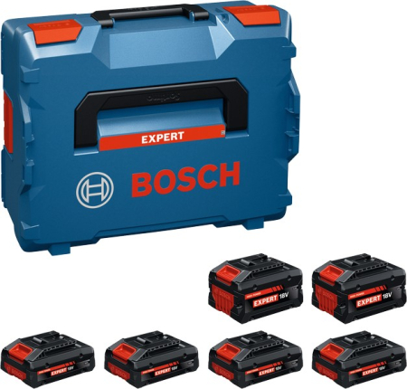 Acumulatori și încărcătoare - BOSCH EXPERT 4xEXBA18V-40 + 2xEXBA18V-80, Acumulator, 18,0 V, 4,0 Ah