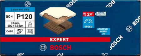 BOSCH EXPERT C470, Hârtie abrazivă cu 11 orificii, pentru șlefuitoare multifuncționale, 93-102 mm [3]