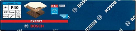 BOSCH EXPERT C470, Hârtie abrazivă cu 19 orificii, pentru șlefuitoare de plăci de gips-carton, granulație 40-220 [cutie 25 bucăți] [3]