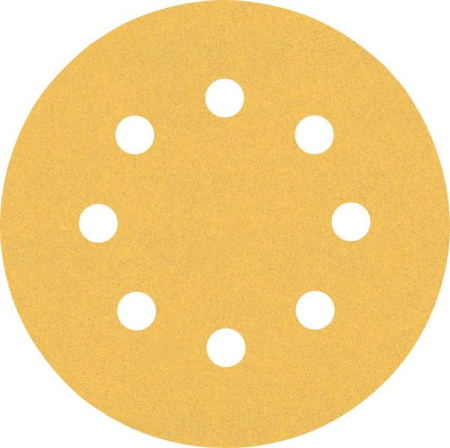 BOSCH EXPERT C470, Hârtie abrazivă cu 8 orificii, pentru șlefuitoare orbitale cu excentric, Ø 115-125 mm [cutie 5 bucăți] [1]