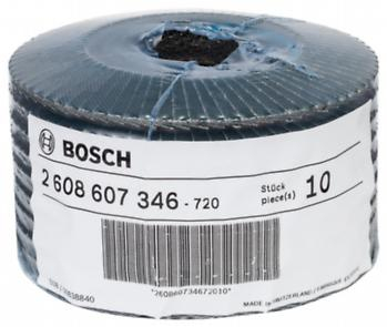 BOSCH EXPERT for Metal, Disc de șlefuire evantai X551, versiunea înclinată pentru polizoare unghiulare mici, Ø 115-125 mm [2]