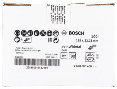 BOSCH EXPERT for Metal, Disc de șlefuit cu fibre R444, Ø 115-180 mm [2]